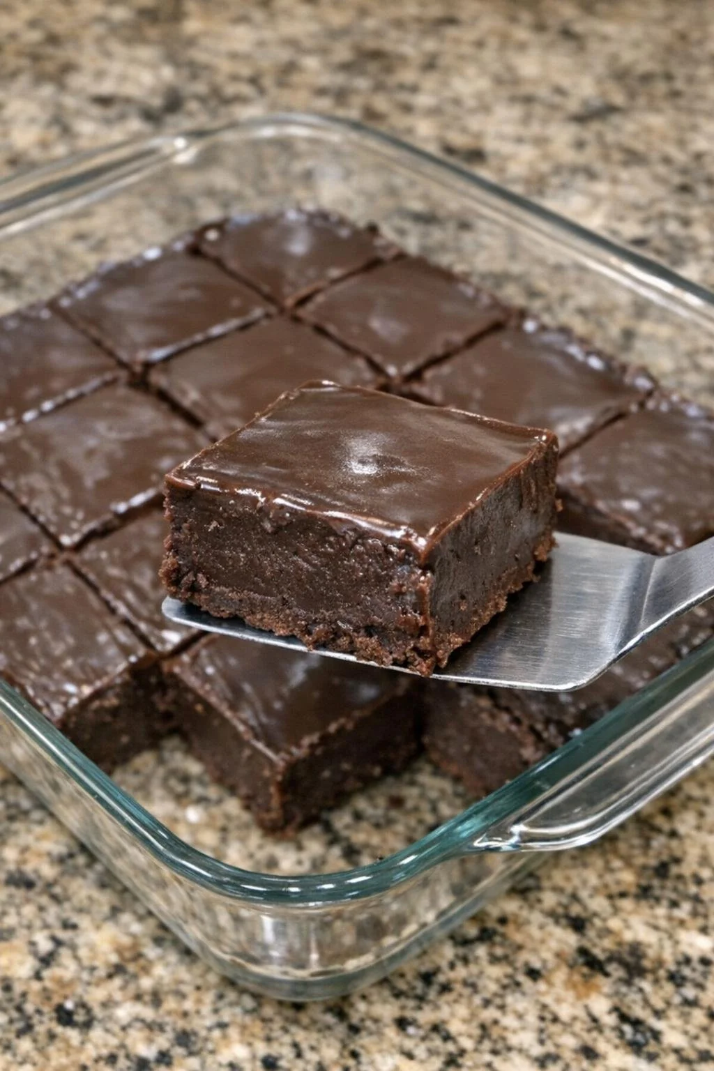 2-ingredient chocolate fudge ready to enjoy on a plate