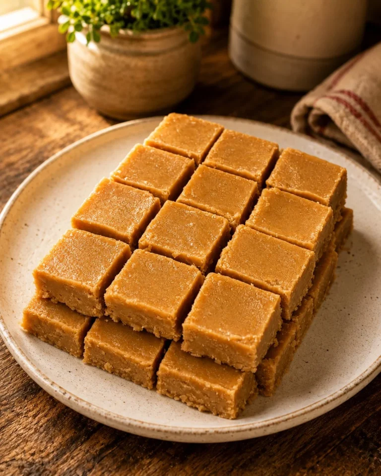 Delicious 2-Ingredient Peanut Butter Fudge Bars ready to enjoy.