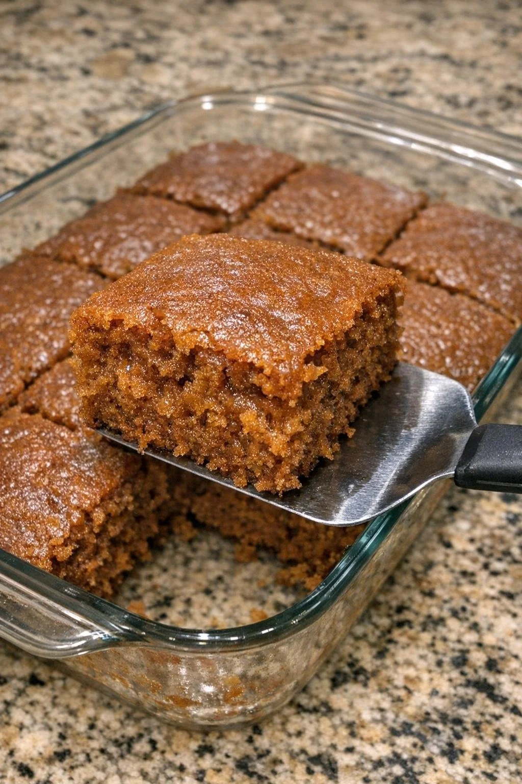 2-Ingredient Pumpkin Spice Cake topped with cream