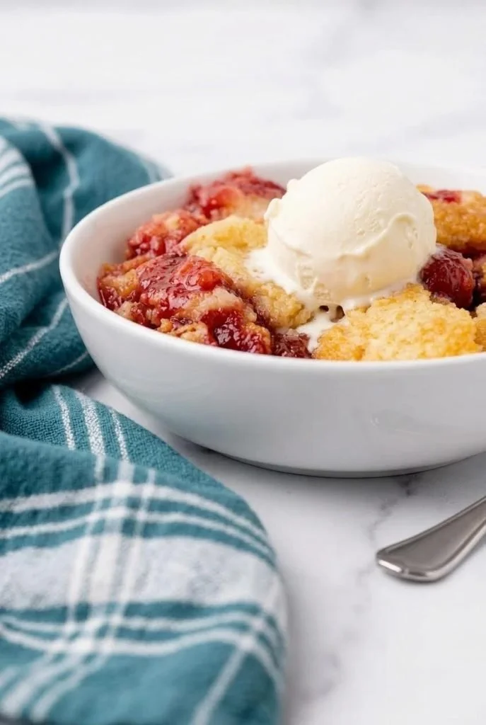 Easy 3 Ingredient Dump Cake dessert recipe with delicious results