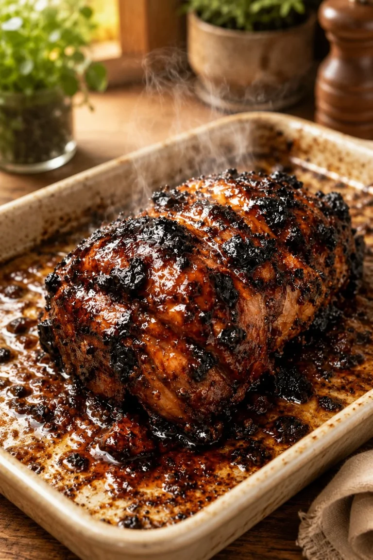 3-ingredient firecracker country-style pork ribs served on a plate