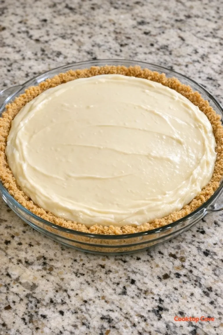 Delicious 3 ingredient lemonade pie served on a colorful plate