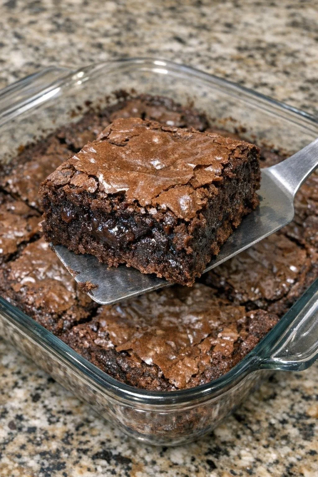 Three enticing Nutella brownies on a plate, showcasing their rich, fudgy texture.