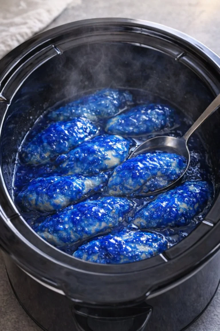Delicious 3-Ingredient Slow Cooker Sapphire Chicken Tenders ready to enjoy