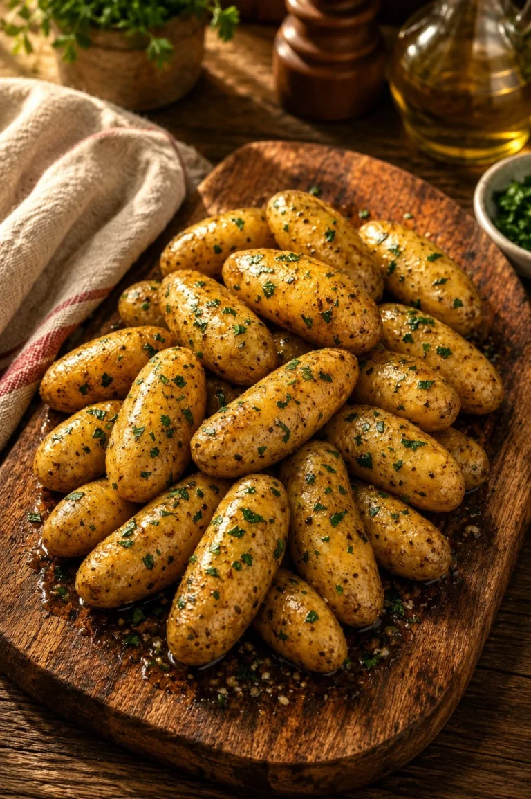 3-Ingredient Slow Cooker Butter Glazed Baby Potatoes