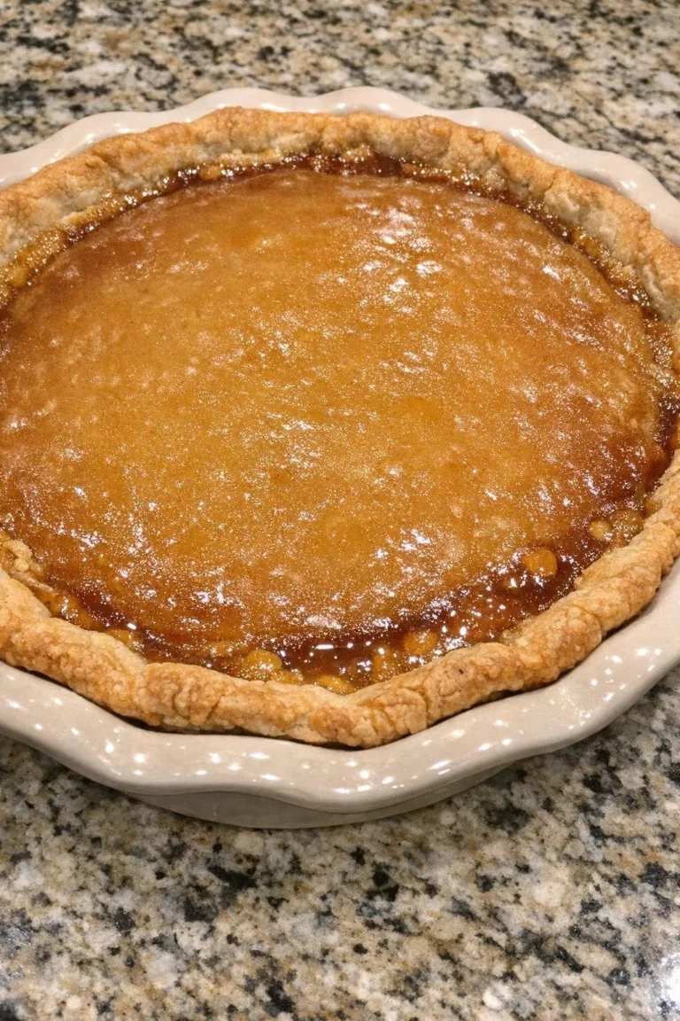 Delicious homemade butterscotch pie made with just 4 ingredients
