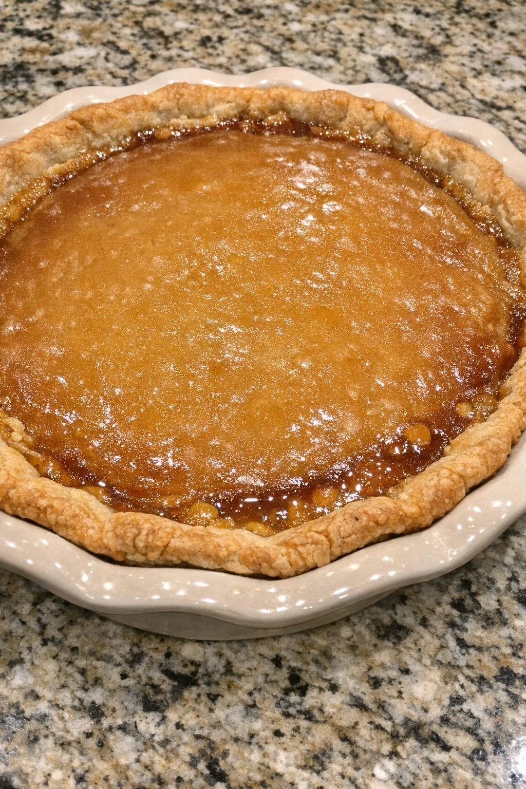 Delicious homemade butterscotch pie made with just 4 ingredients