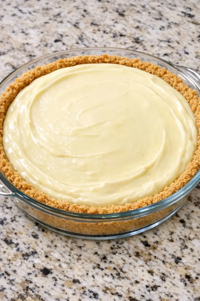 Delicious 4 Ingredient Creamy Lemonade Pie topped with citrus slices