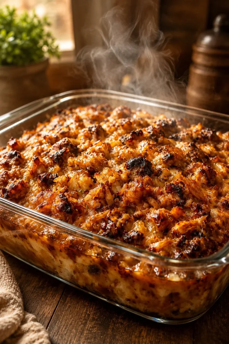 Delicious golden crusted casserole recipe for Good Friday
