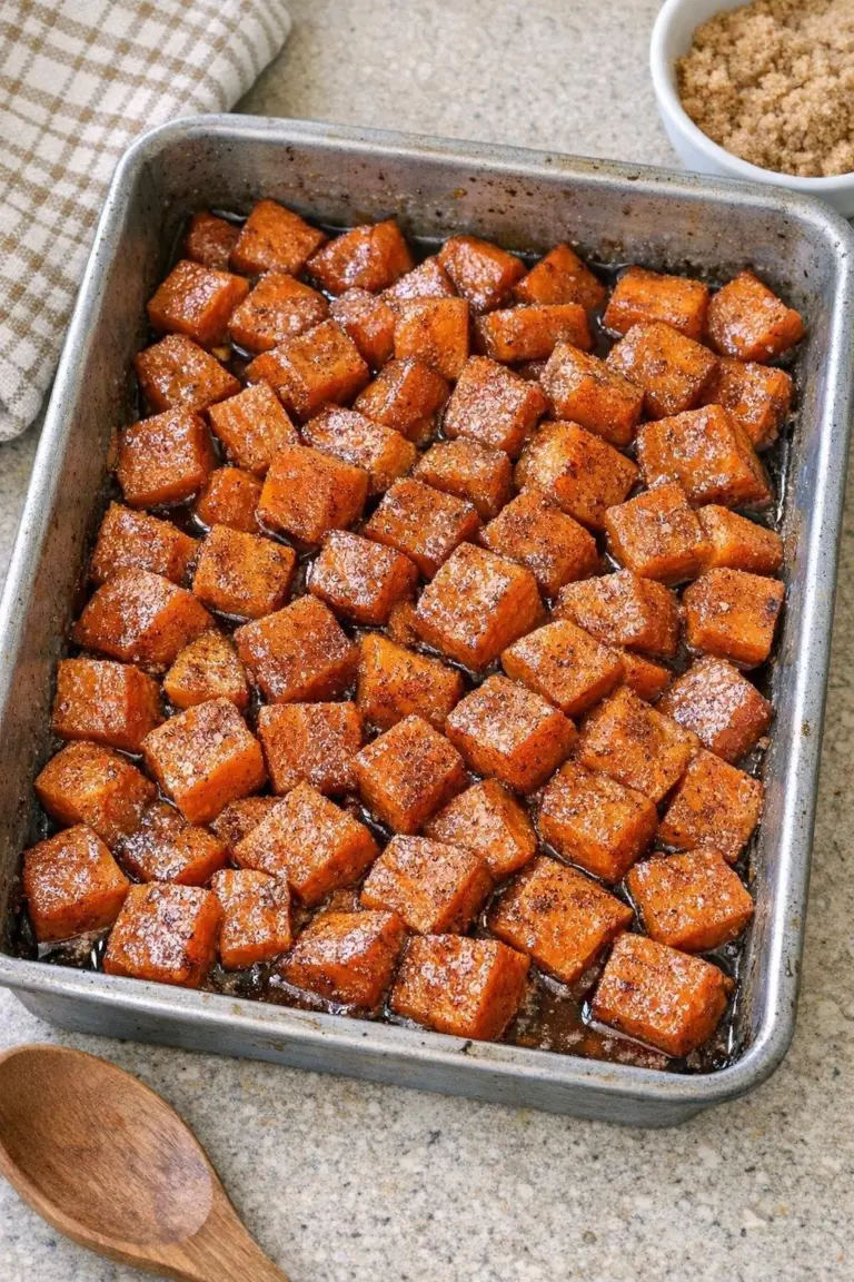 Oven baked sweet potato dessert with 4 simple ingredients