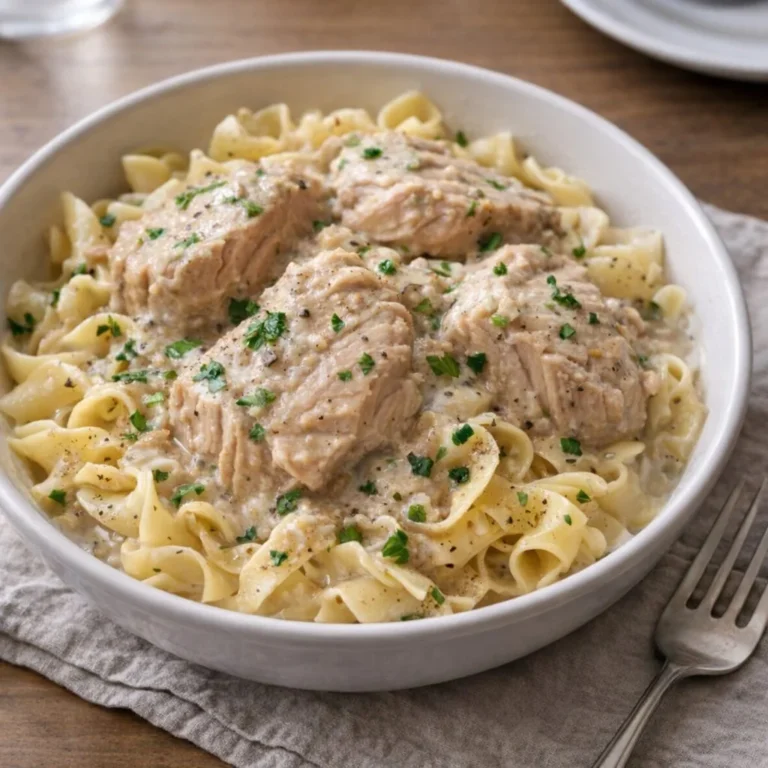 4-Ingredient Slow Cooker Tuna recipe, easy and delicious meal preparation