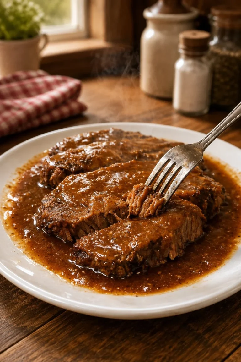 4-Ingredient Slow Cooker Beef Recipe for Sunday Supper