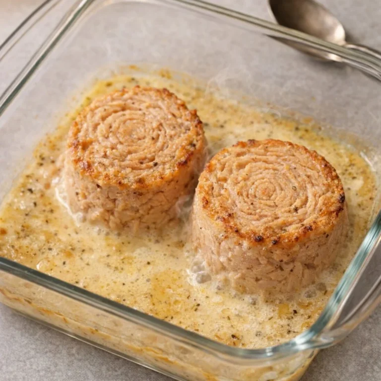 5-Ingredient oven baked canned tuna dish ready to serve