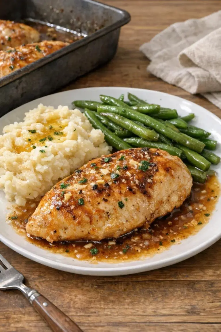 Easy 5 ingredient oven chicken recipe for a quick dinner