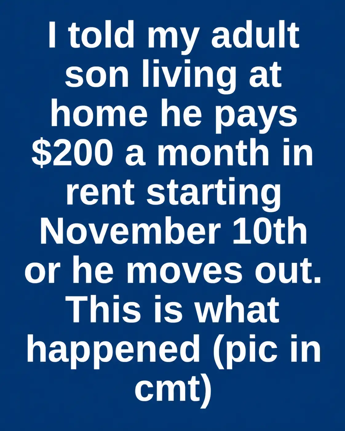 Mother discusses charging her adult son $200 a month in rent, with a November 10 deadline marked on the calendar during a serious kitchen conversation.Full article 👇 💬