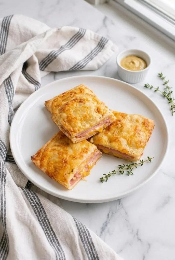 Delicious Cheesy Ham and Tortilla Bake ready to serve