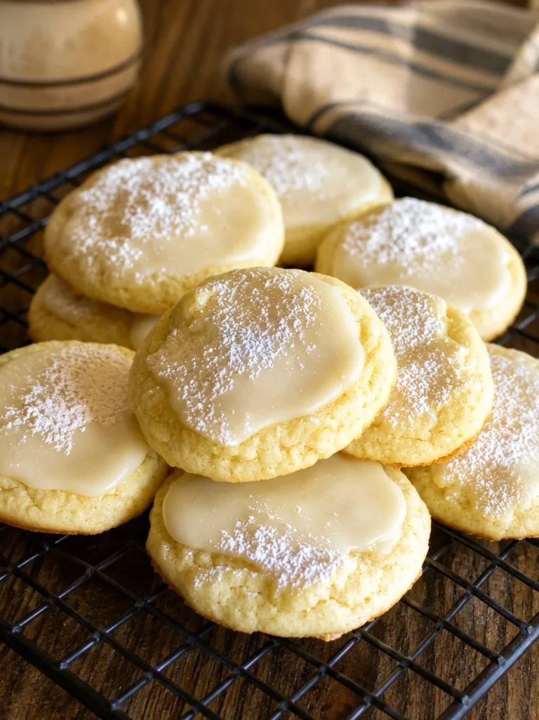 Classic Italian lemon cookies with a zesty lemon glaze