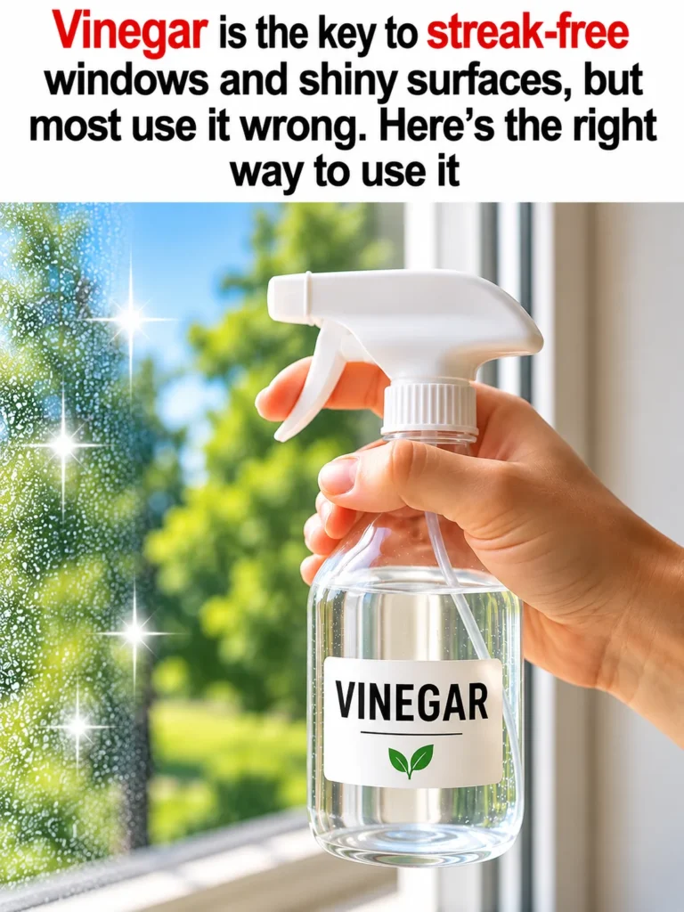 Cleaning with vinegar for streak-free windows and shiny glass surfaces