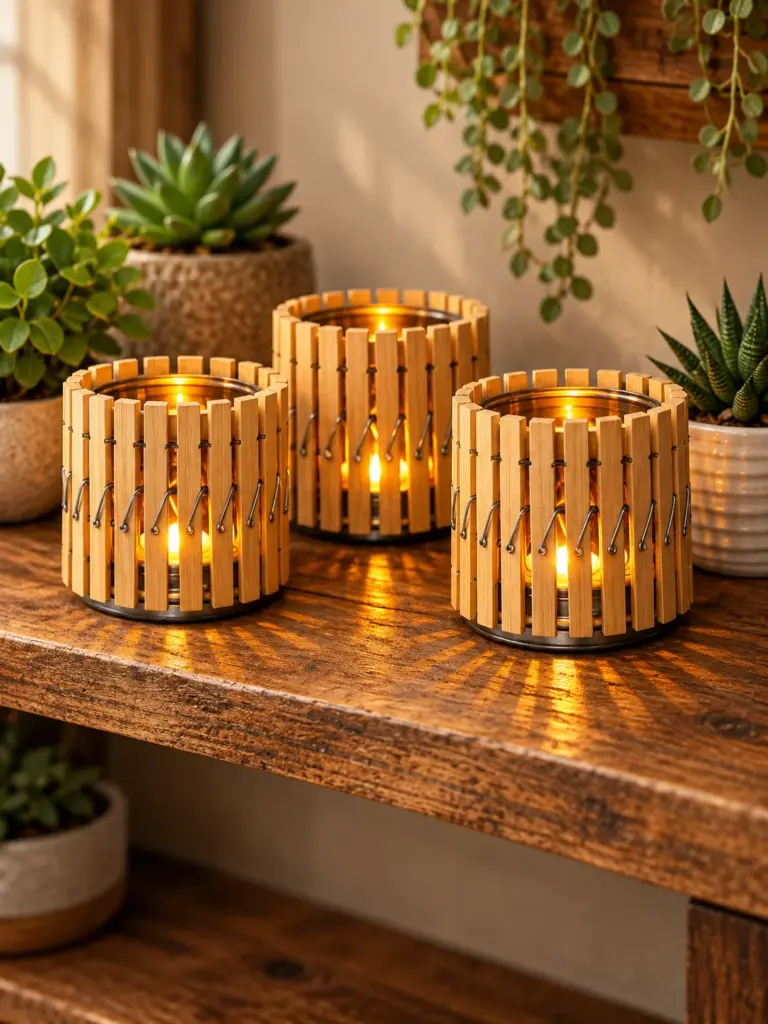Turn empty cans and wooden clothespins into charming DIY lanterns. Follow this easy