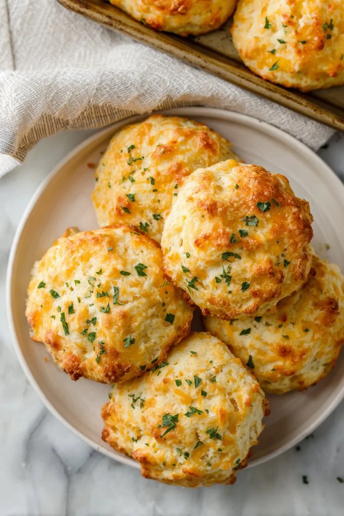 Homemade Cheddar Bay Biscuits fresh out of the oven