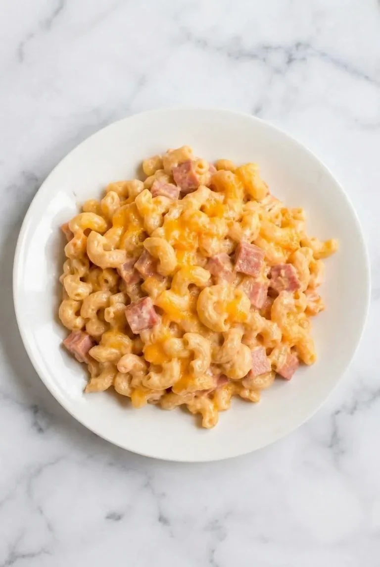 Creamy Thousand Island Macaroni Salad served in a bowl with fresh ingredients
