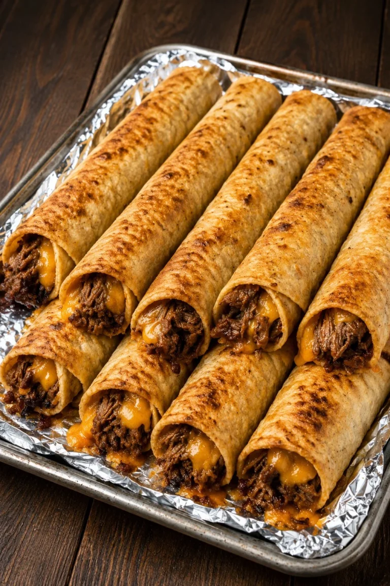 Plate of homemade crispy roll ups filled with tasty ingredients