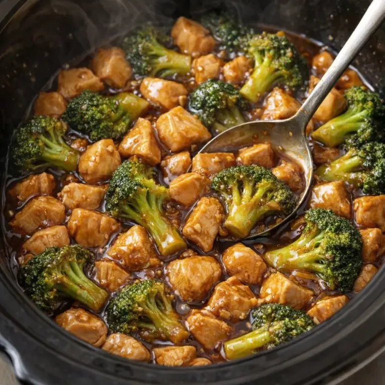 Savory broccoli chicken meal made with frozen veggies and pantry staples