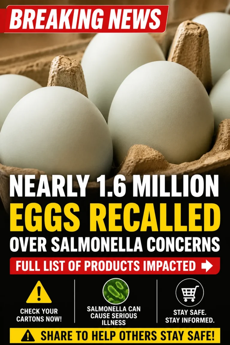 Cartons of eggs recalled due to possible Salmonella contamination