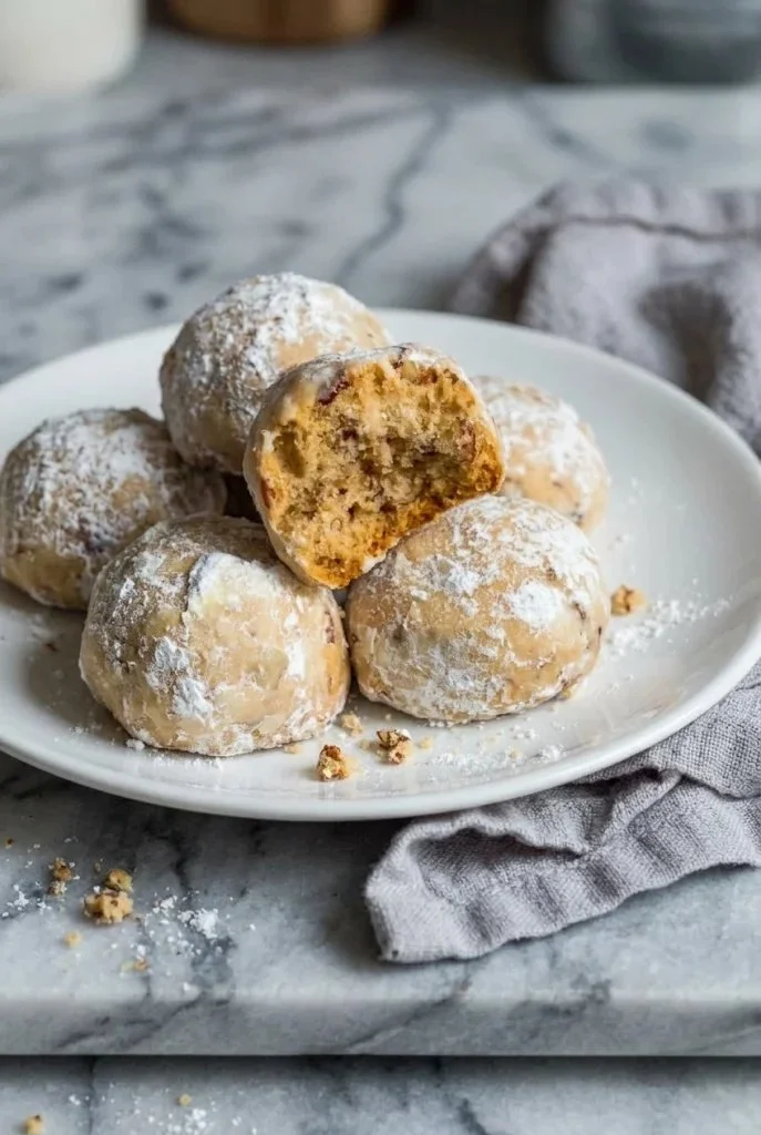 Delicious Pecan Butterballs inspired by Georgia O'Keeffe's recipe