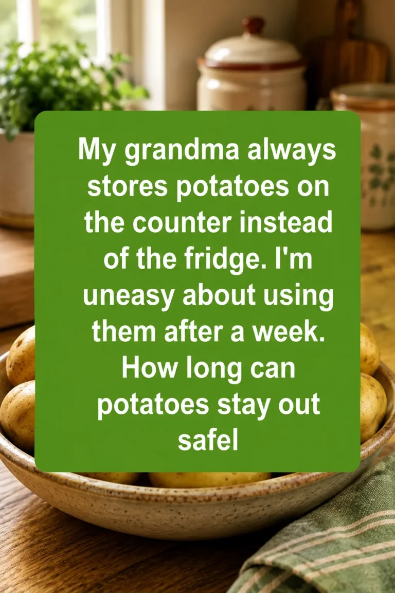 Whole raw potatoes stored in a ventilated basket on a dark kitchen counter