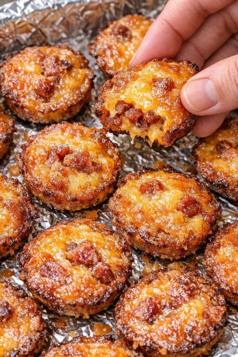 Low carb 3-ingredient Bacon Vanderbilt Bites on a serving platter