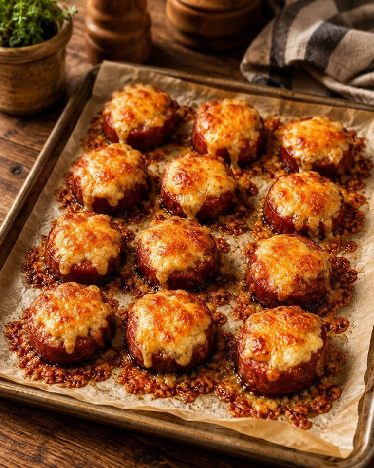 Low carb 3-ingredient hot dog cheddar bites on a platter