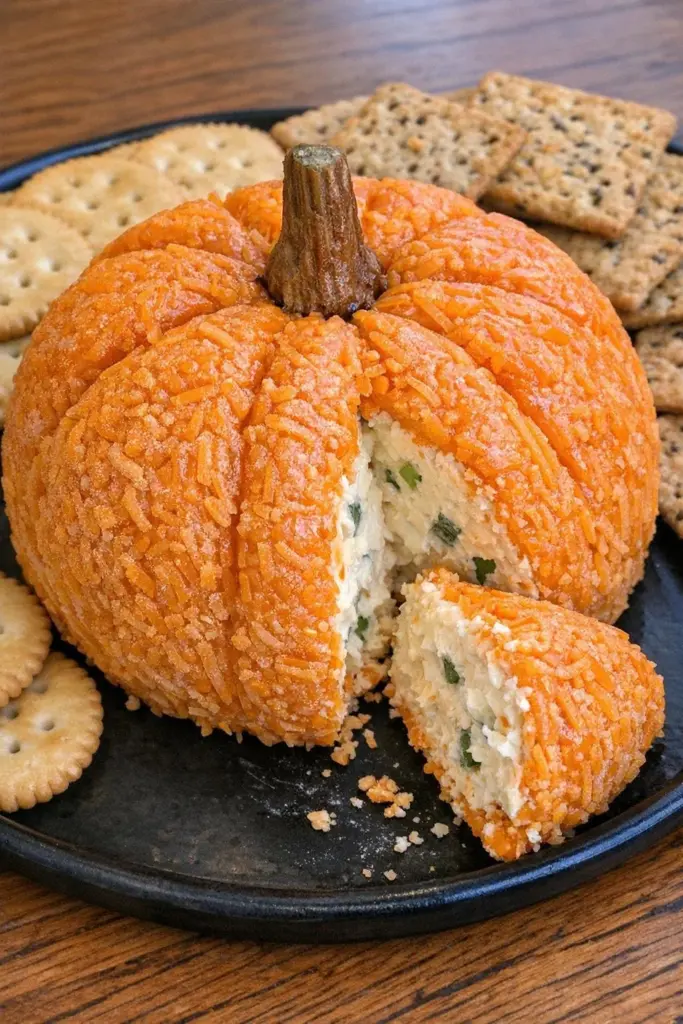 Delicious low carb pumpkin cheese ball with three simple ingredients.