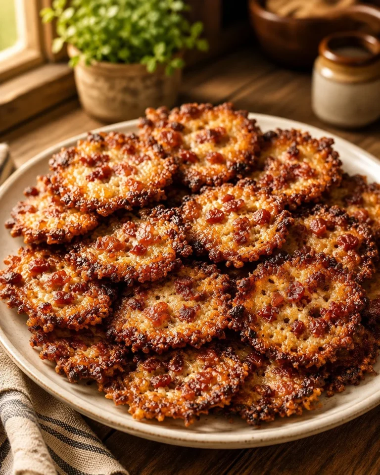 Low Carb 4-Ingredient Bacon Kensington Crisps for a crunchy snack