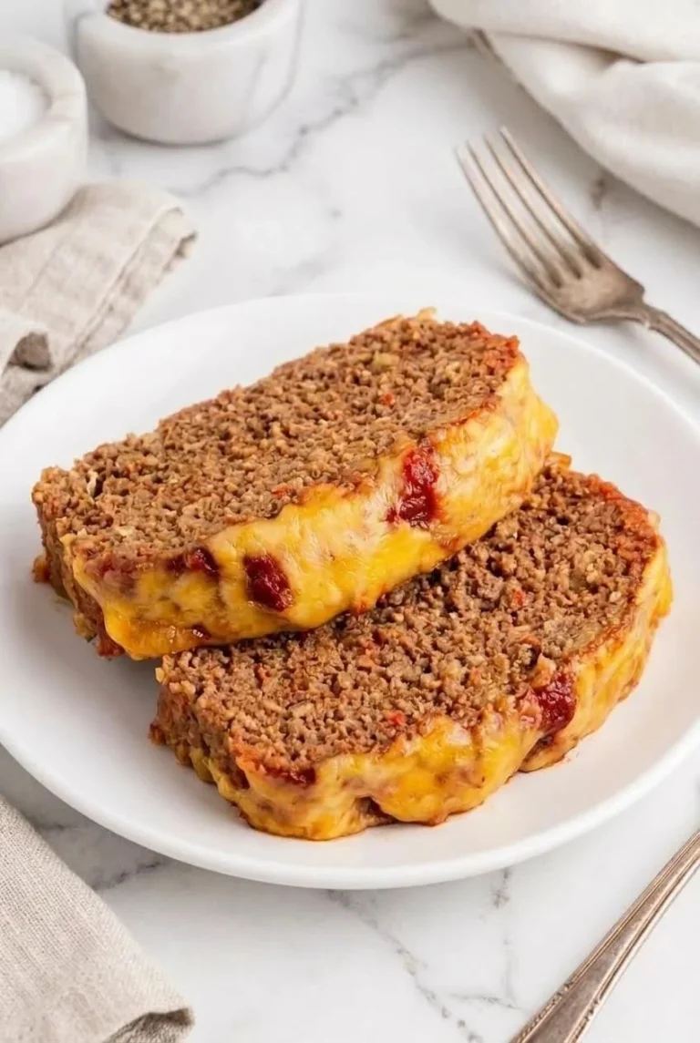 Delicious Mexican taco meatloaf served with toppings and sides