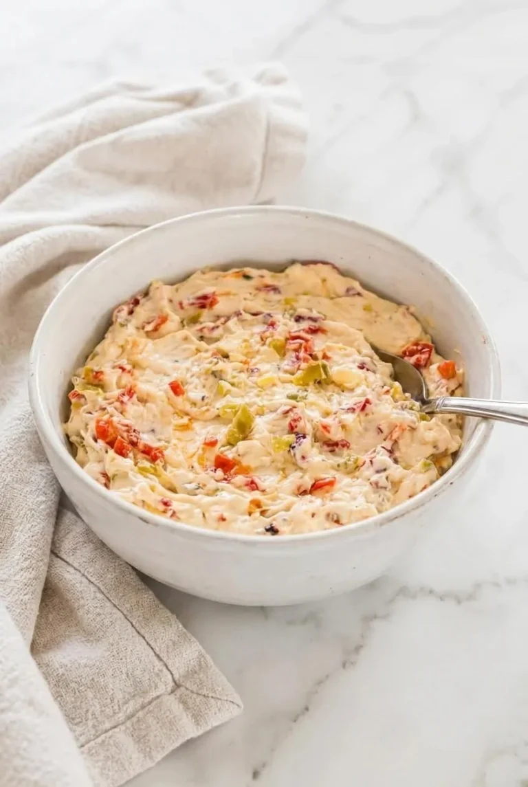 Mom's Classic Texas Christmas Dip served with chips in a festive setting.
