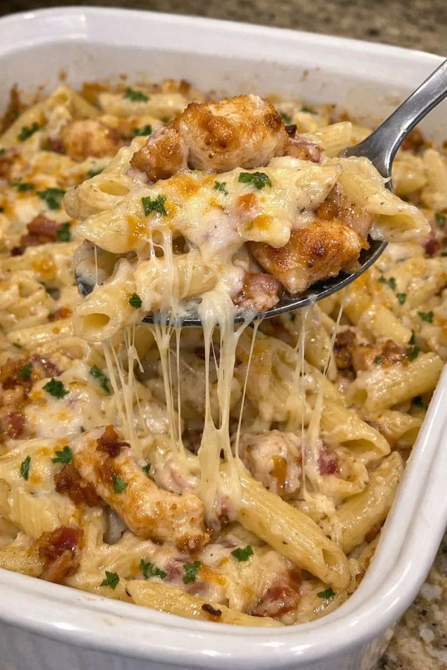 Delicious Sunday dinner made by my daughter, a family favorite recipe.