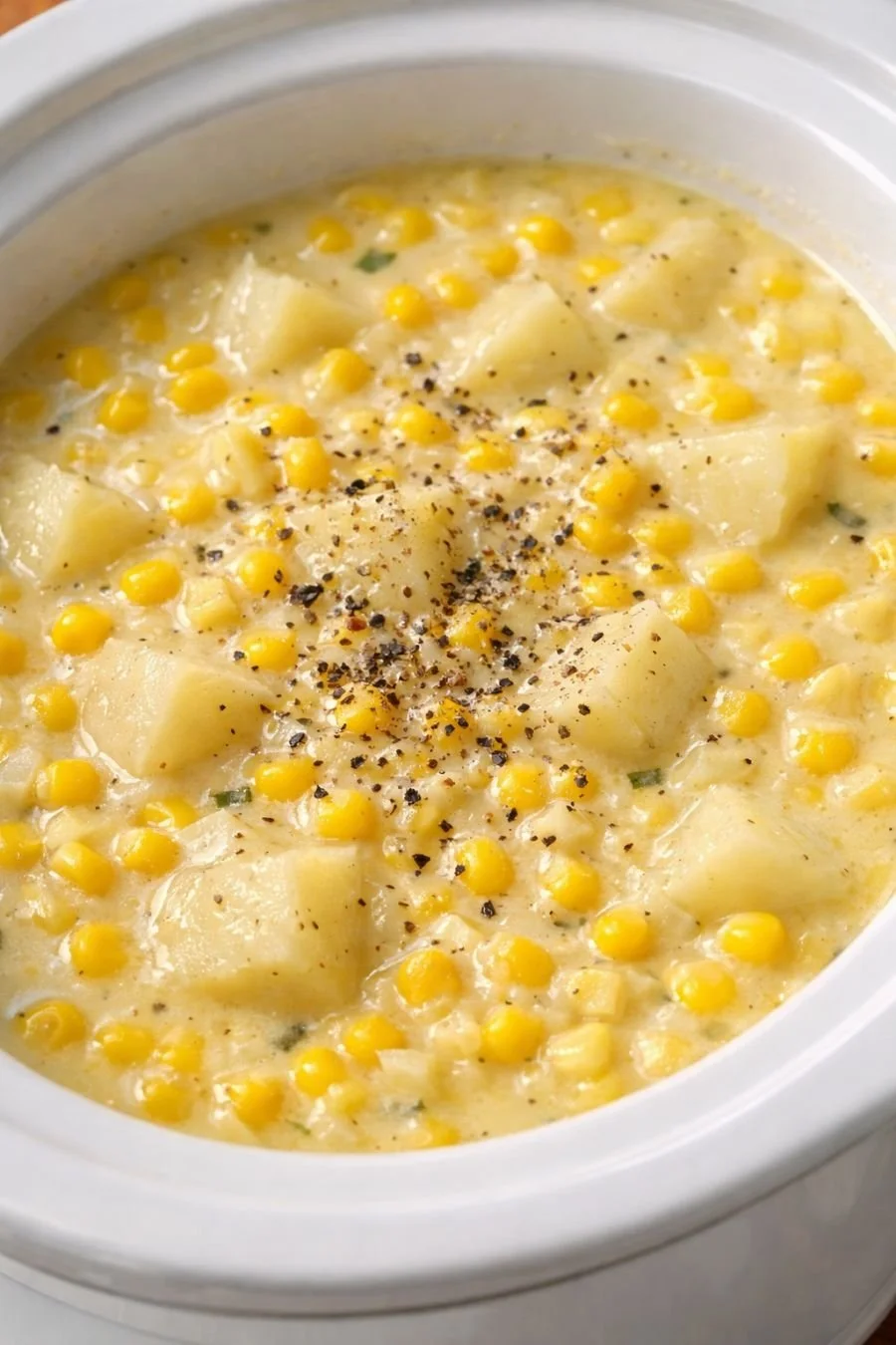 Creamy bowl of comforting dish with 4 ingredients on a cold day