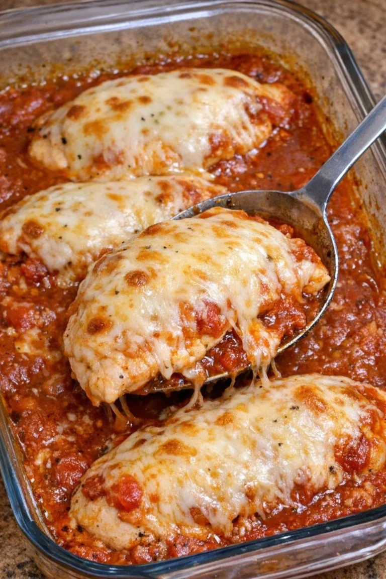 Oven Baked 3-Ingredient Chicken Piedmont served with sides