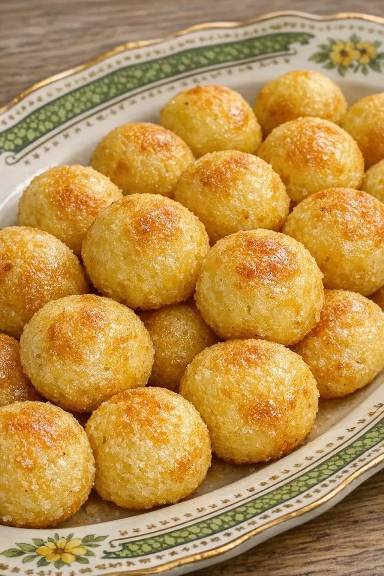 Oven baked Potato Parisienne with three ingredients served in a dish