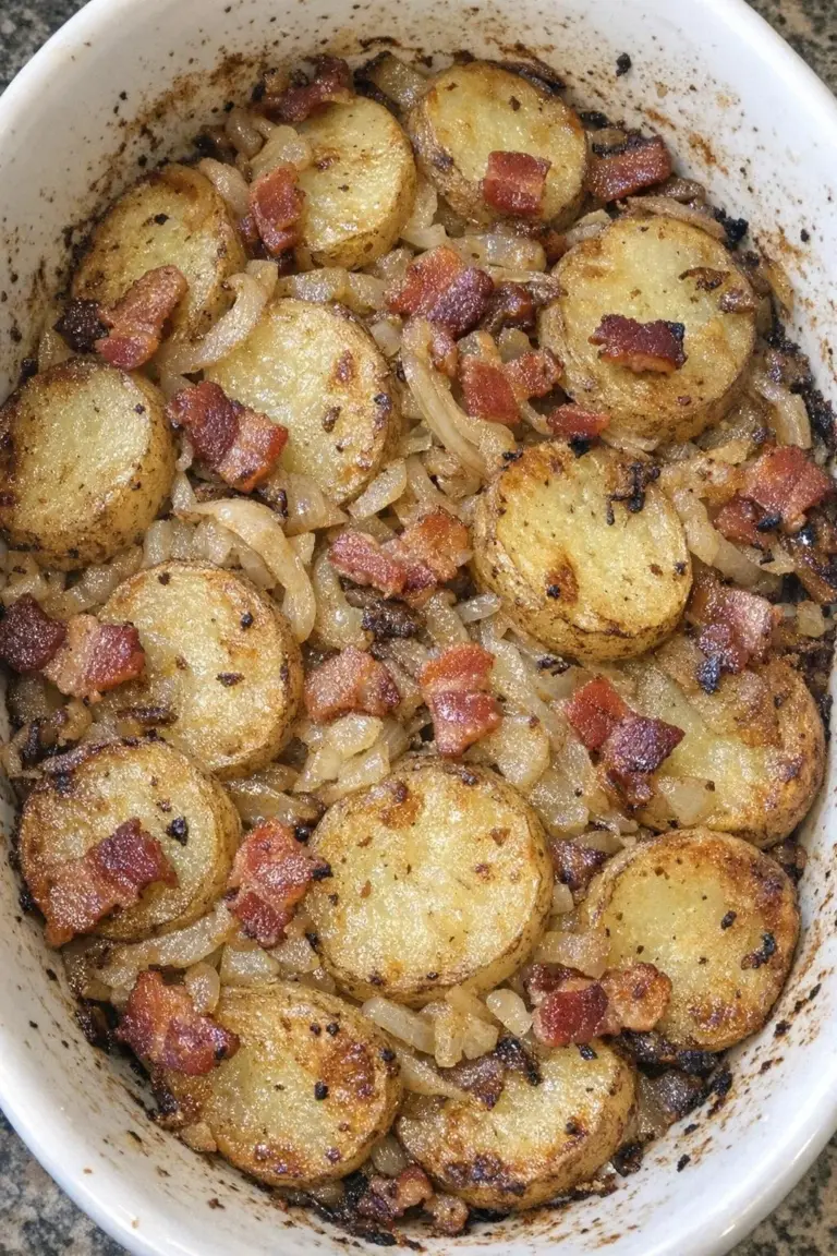 Oven baked Potato Berrichonne with three simple ingredients