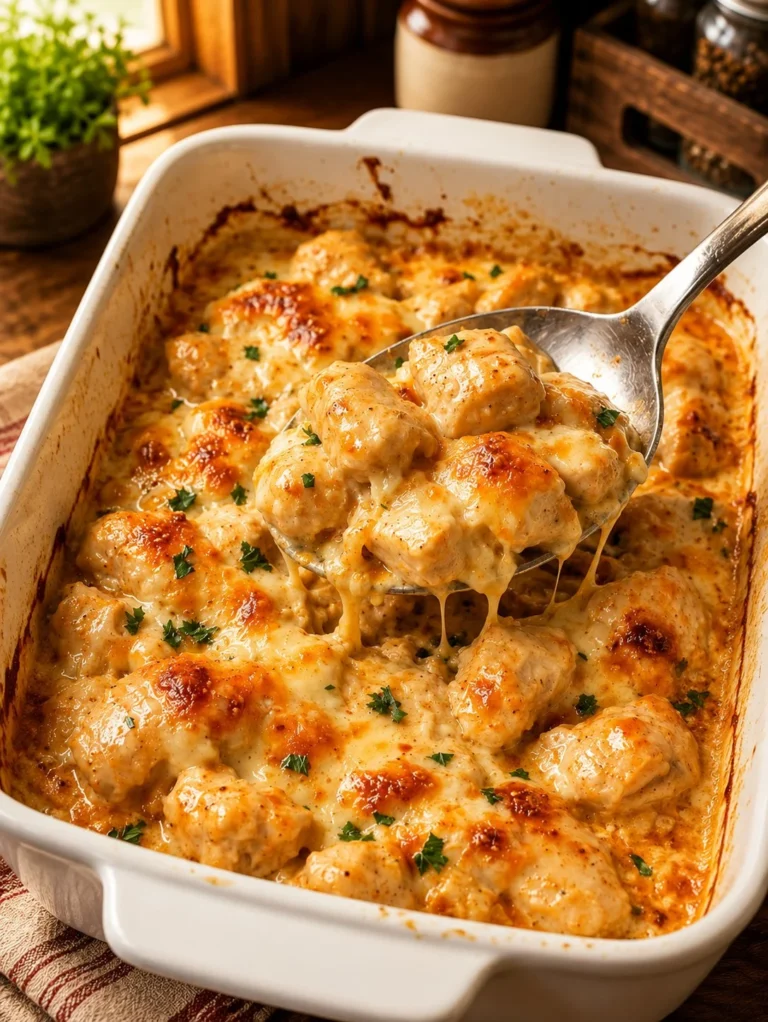 Plate of Oven-Baked 4-Ingredient Chicken Madison with herbs and spices.