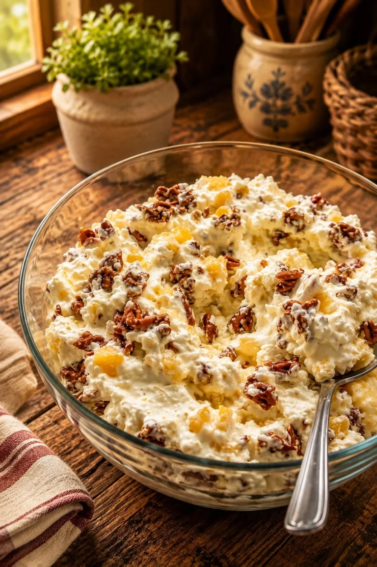 A vibrant Pineapple Crackle Salad with fresh pineapple and crispy toppings.