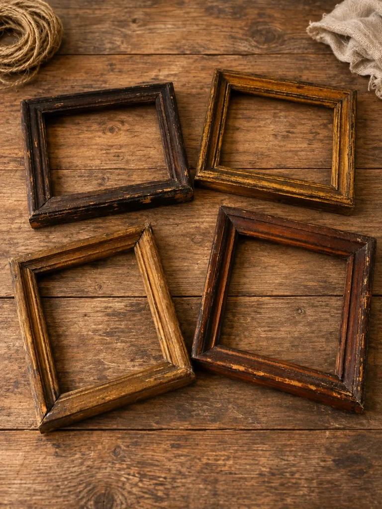 Repurpose old wooden picture frames into a decorative DIY box