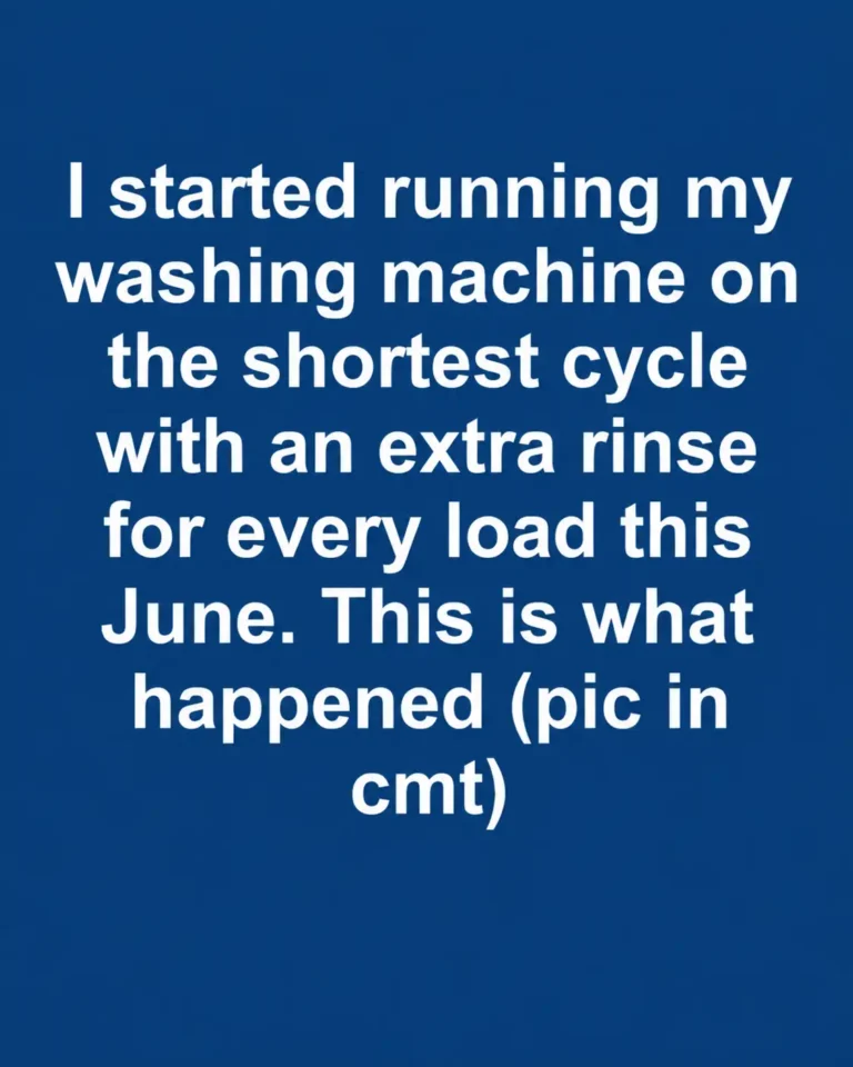 Laundry after using the shortest washing machine cycle with an extra rinse