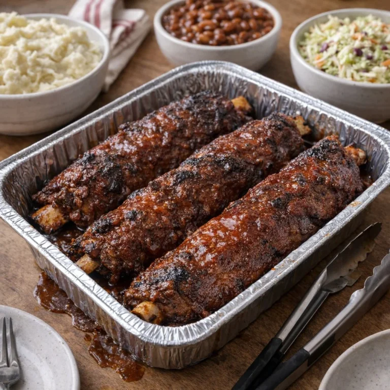 Slow Cooker BBQ Country Style Ribs with three simple ingredients