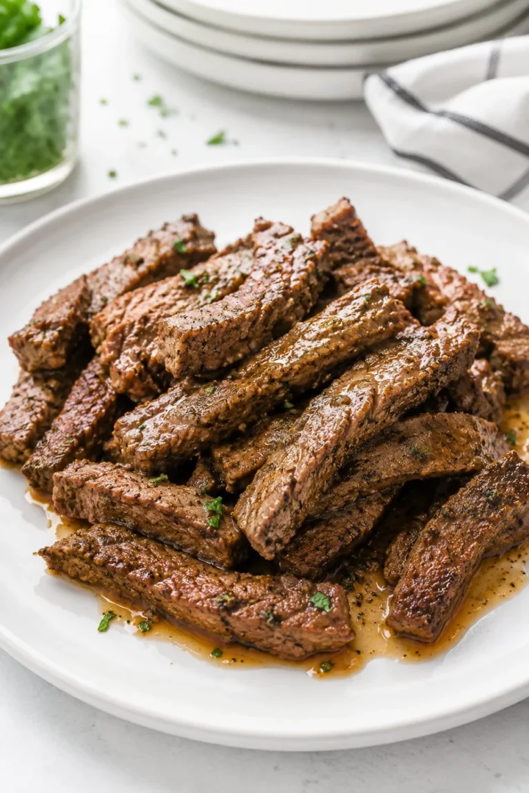 Slow Cooker Cajun Steak Packets with seasoning and fresh ingredients