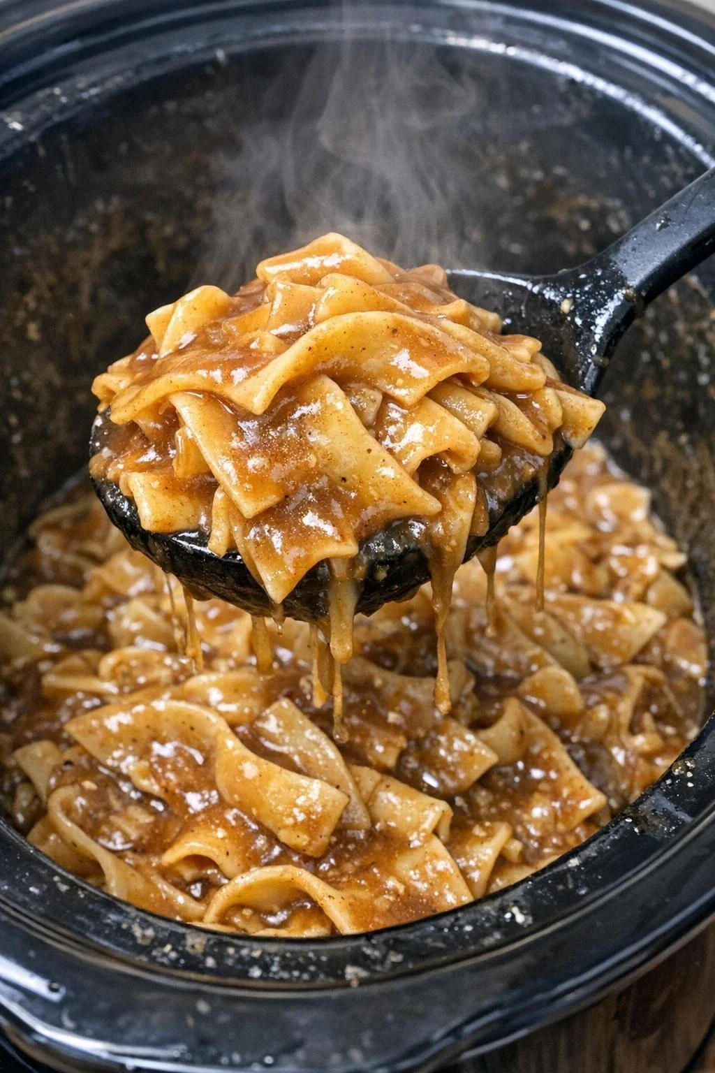 Delicious slow cooker 3-ingredient pasta recipe by Kingsley