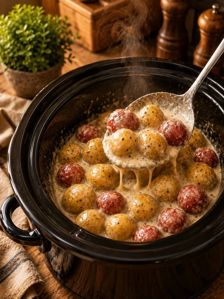 Slow Cooker Amish Evaporated Milk Baby Potatoes in a bowl ready to serve