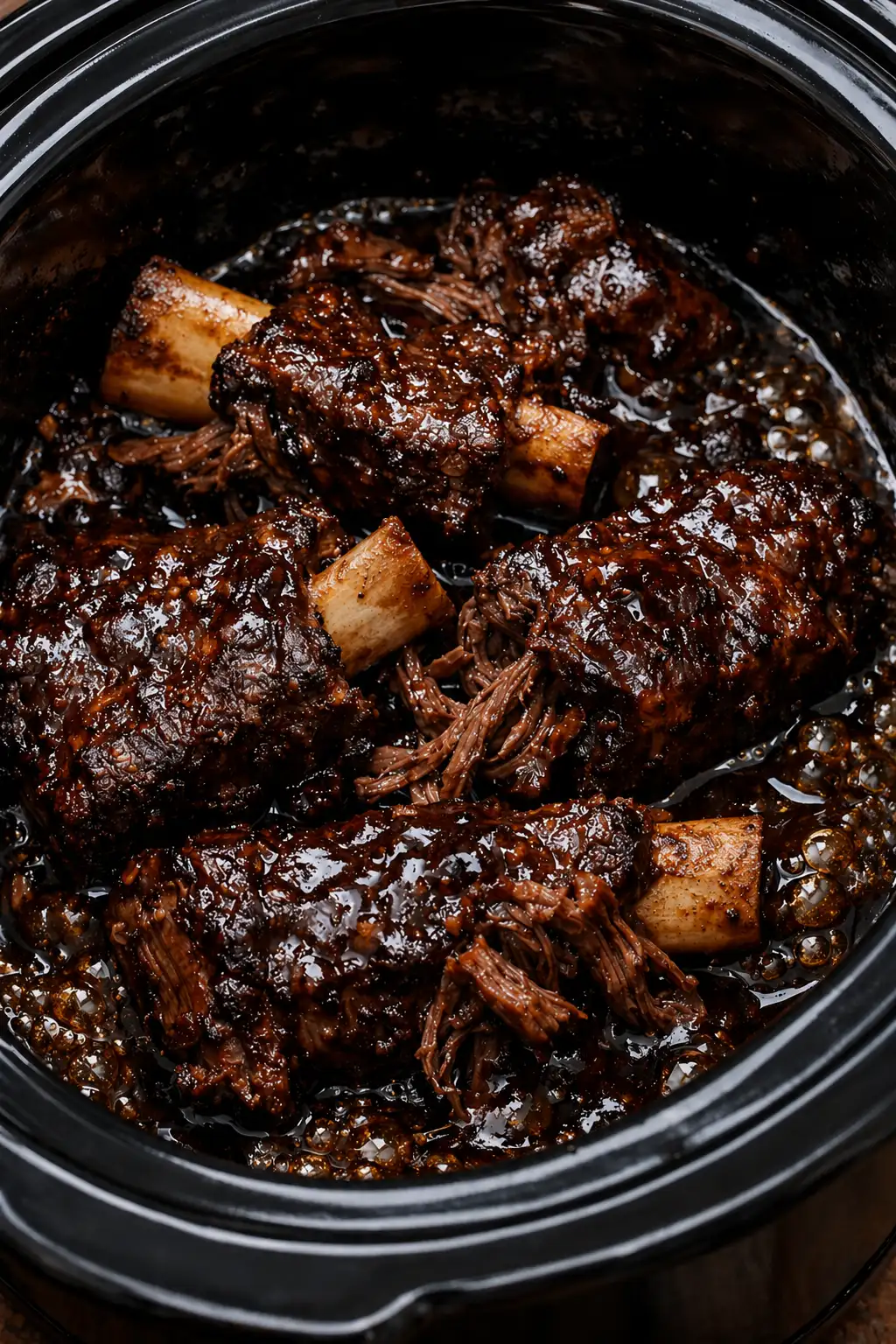 slow cooker irish stout beef short ribs cooked until tender in rich dark gravy